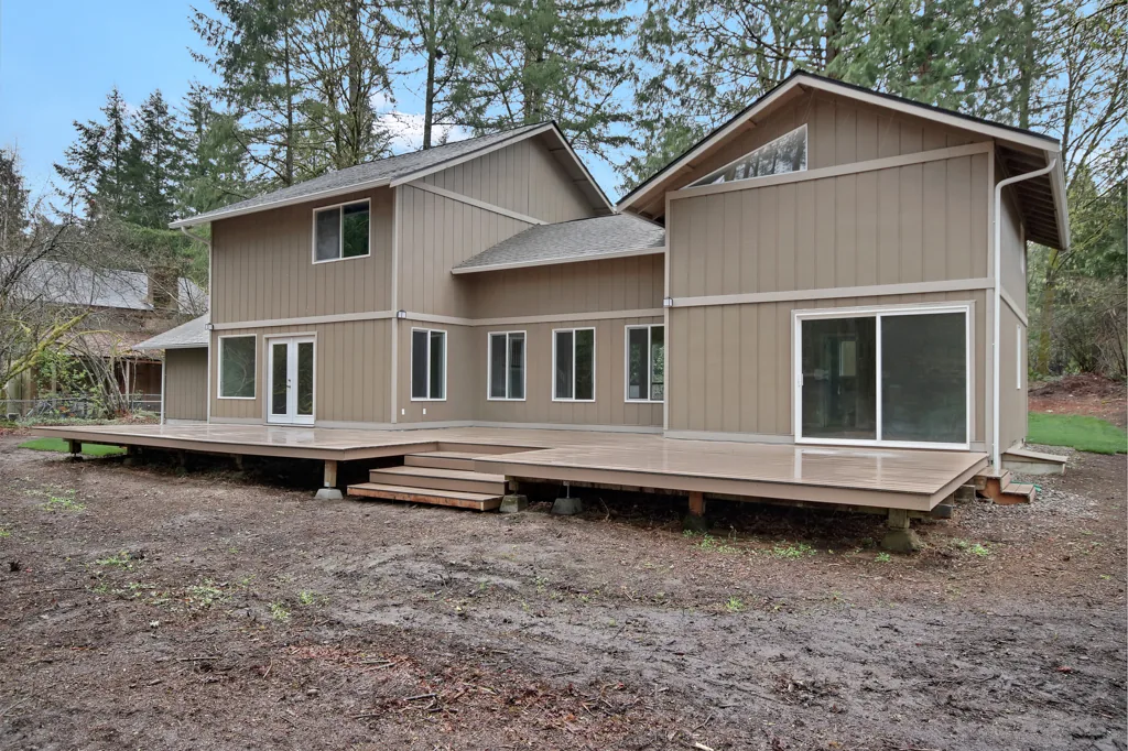 Rear home and deck renovation