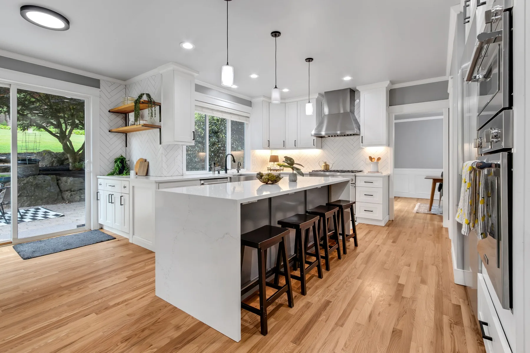 Completed kitchen renovation by Teton Construction